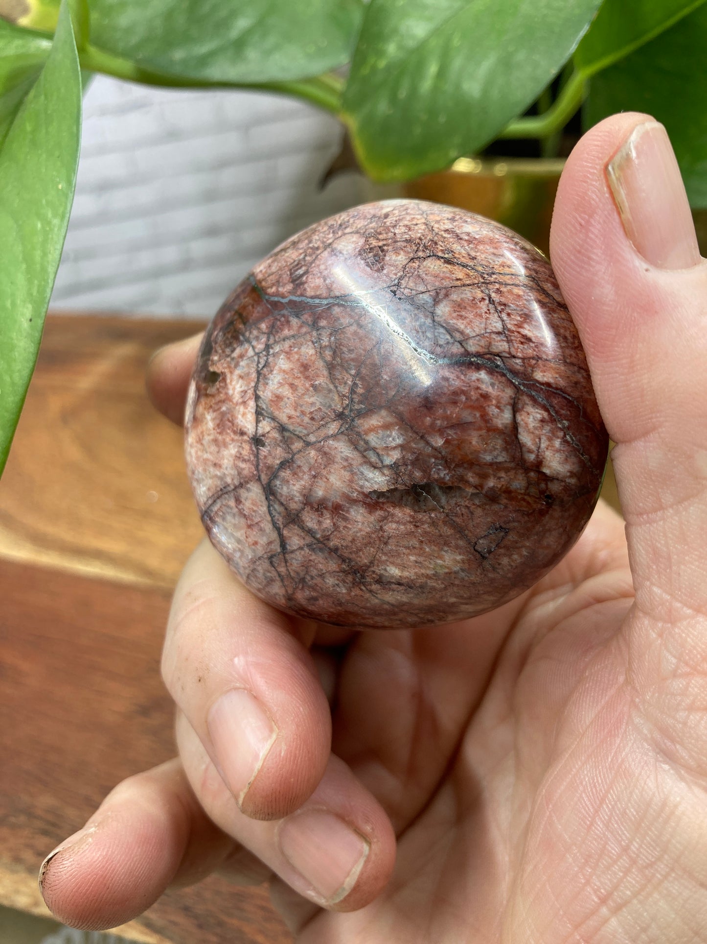 Red Feldspar Palmstone