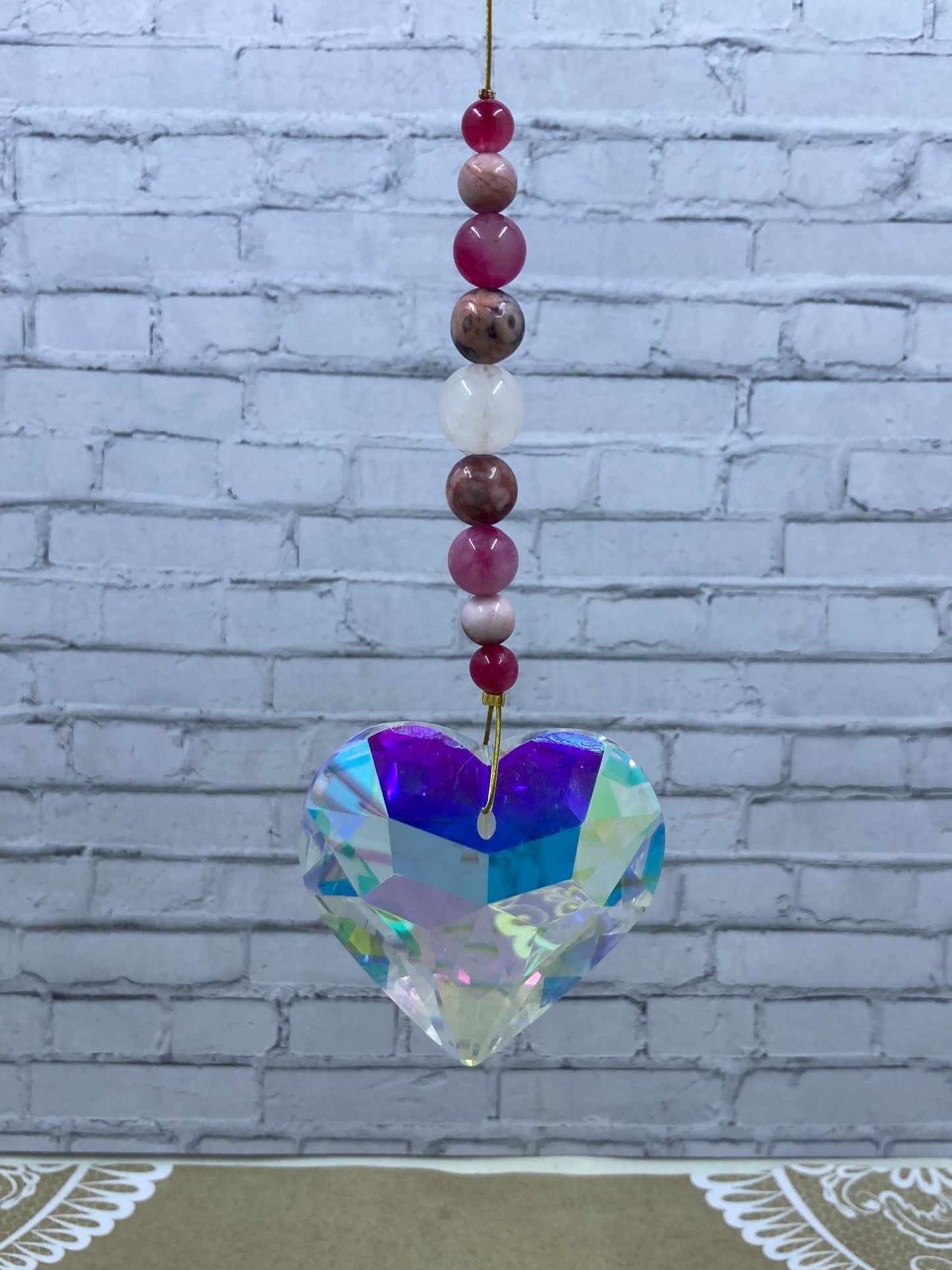 Heart Suncatcher Prism Hanger