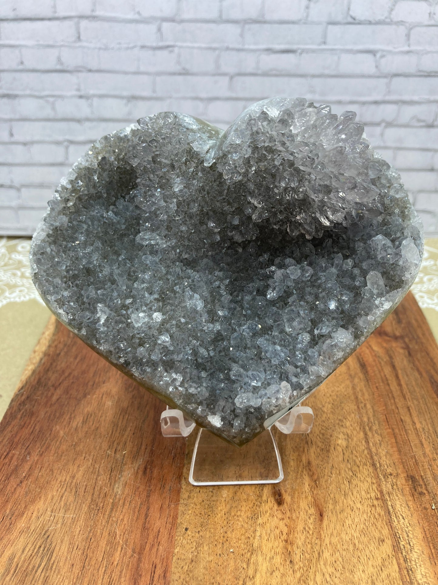 Black Amethyst Heart