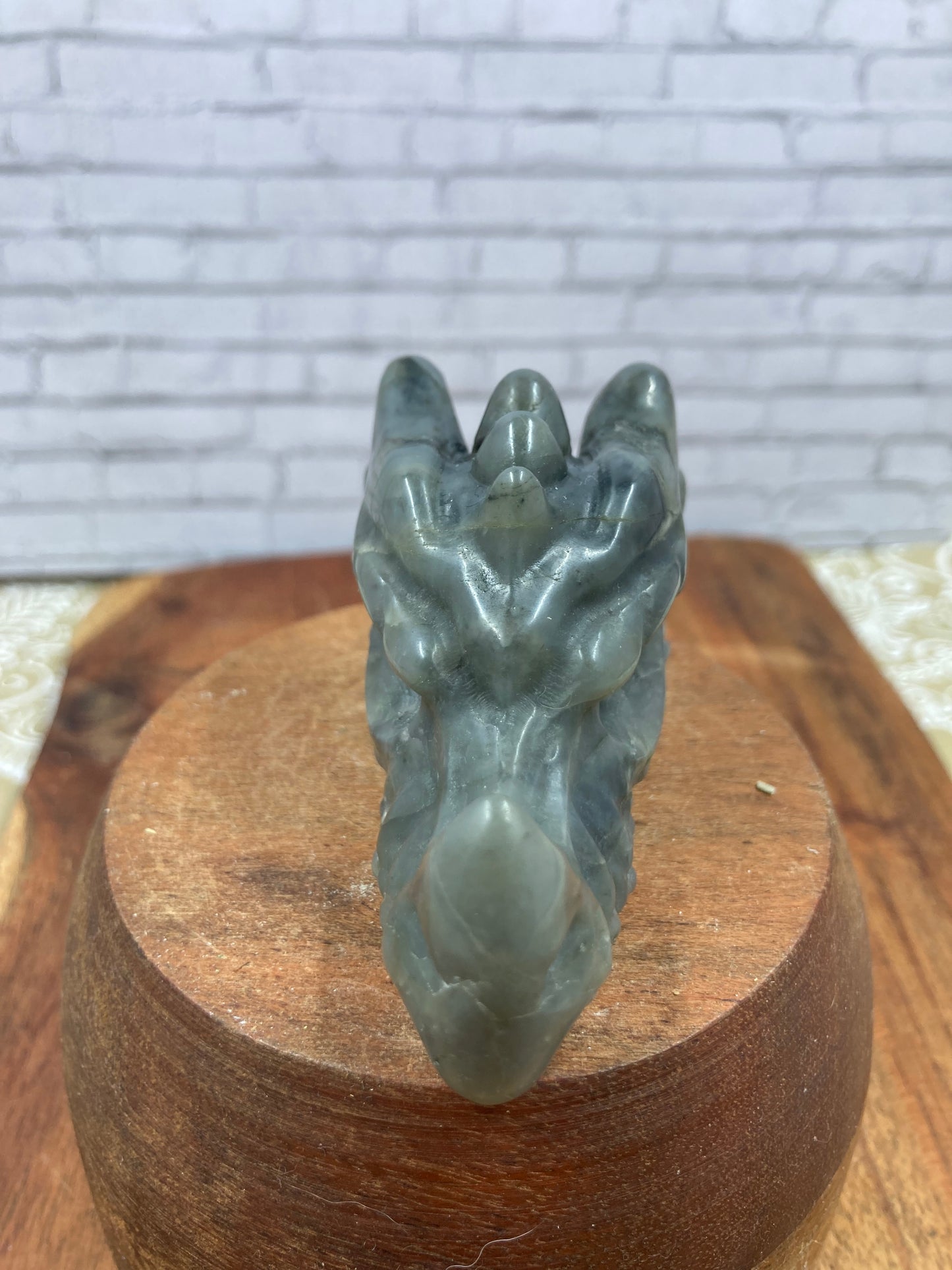 Labradorite Dragon Skull