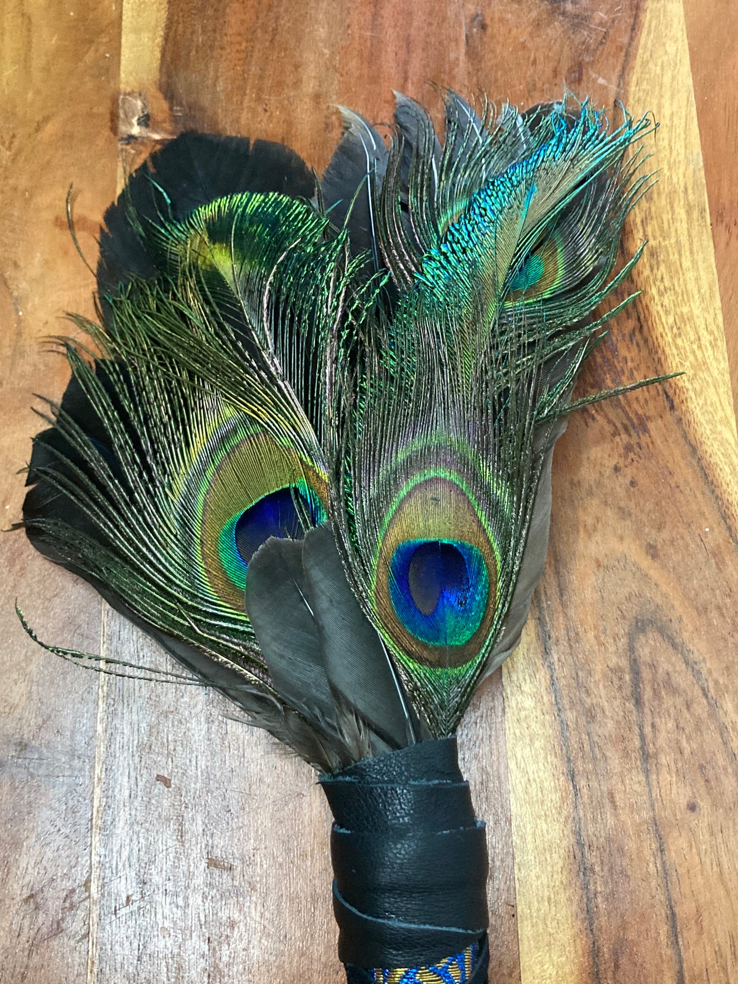 Peacock Smudging Fan