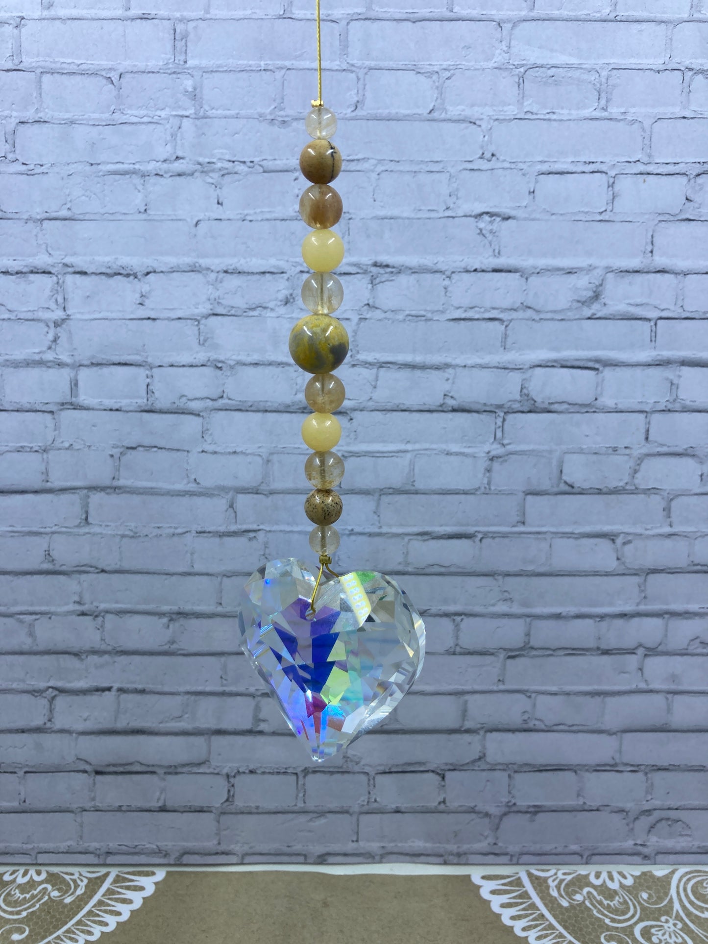Heart Suncatcher Prism Hanger