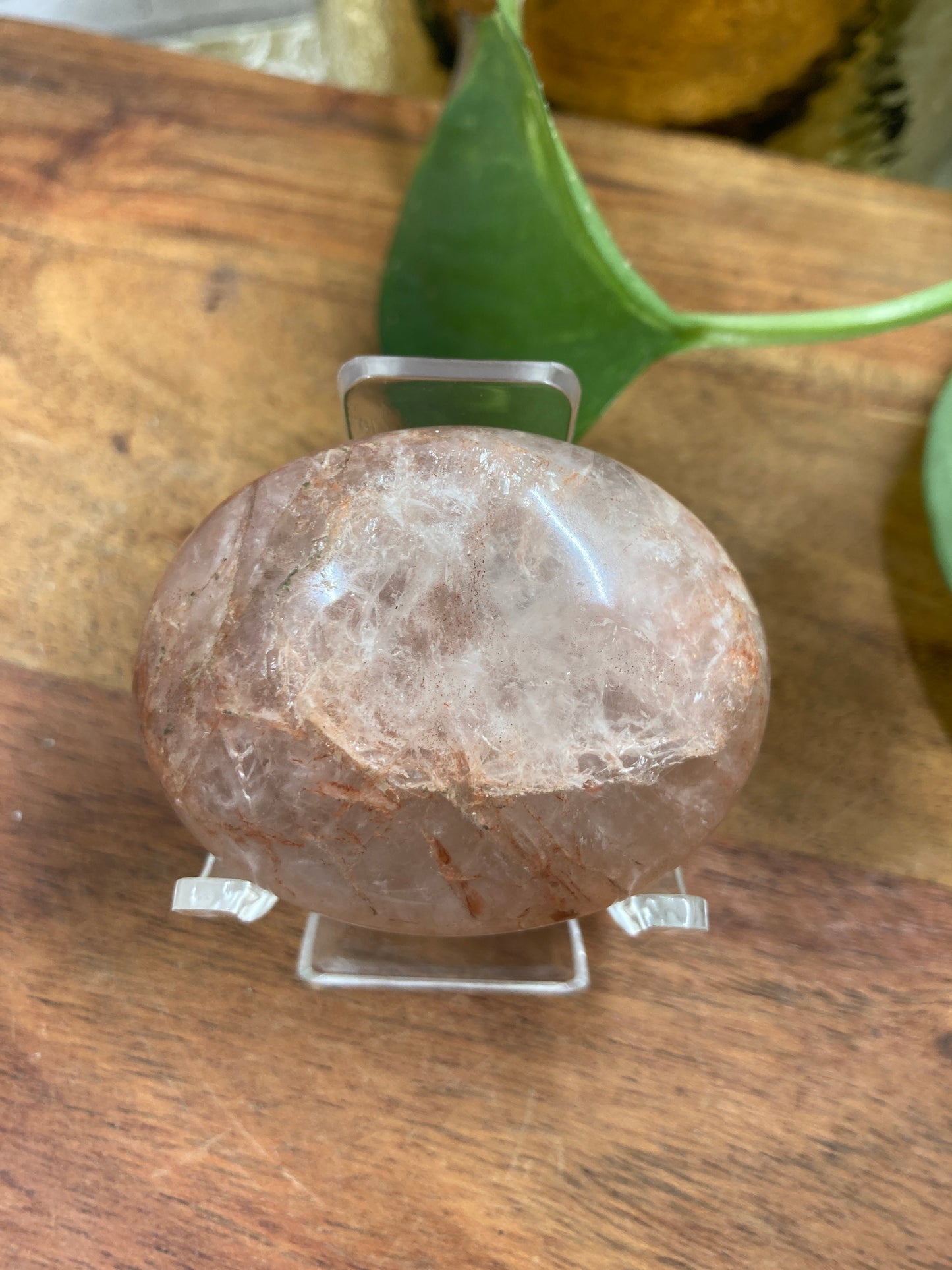 Fire Quartz Palmstone