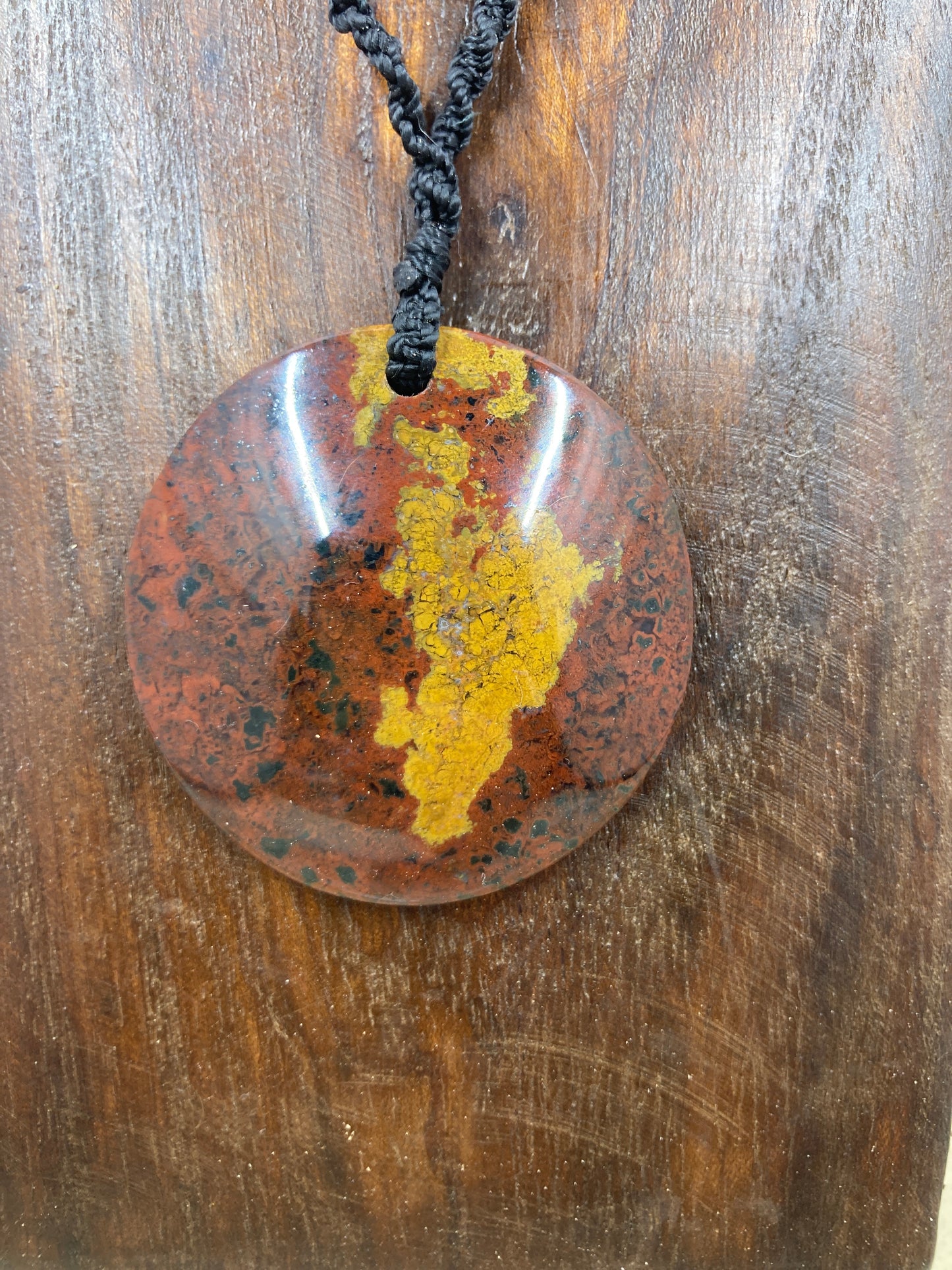 Ocean Jasper Macrame Necklace
