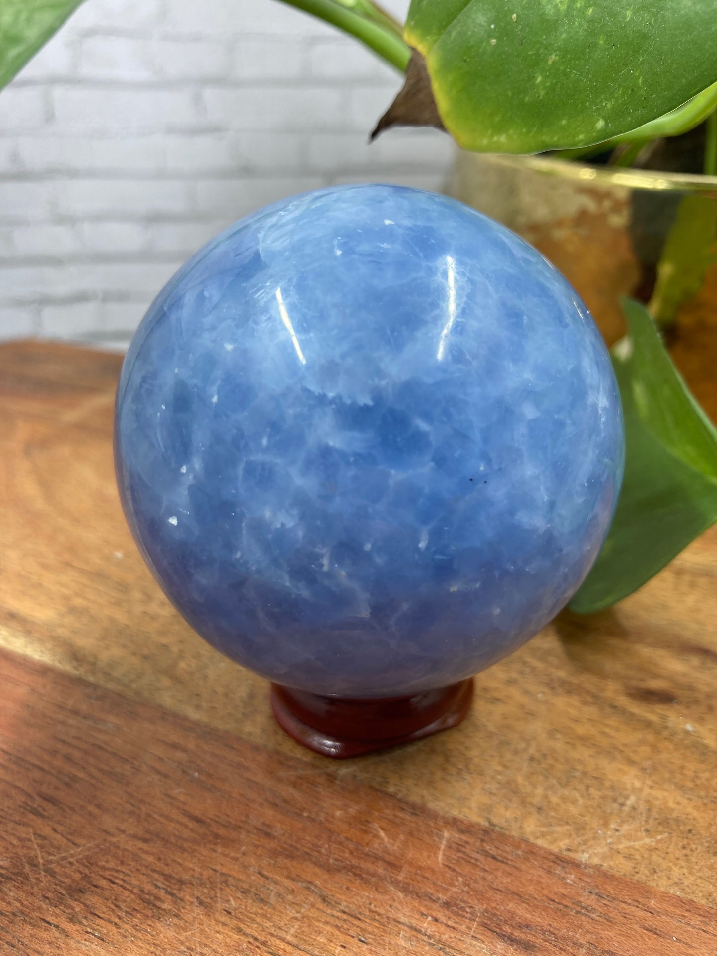 Blue Calcite Sphere