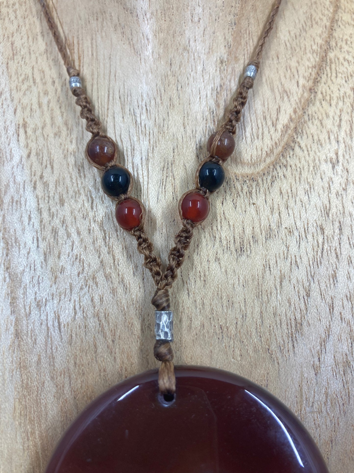 Carnelian Crystal macrame jewellery