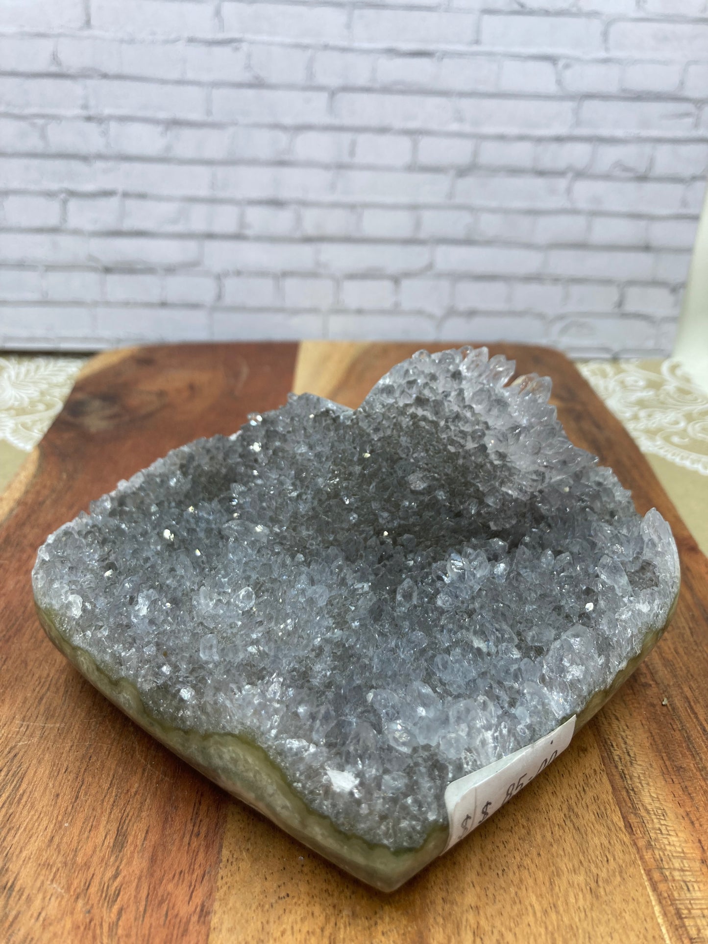 Black Amethyst Heart