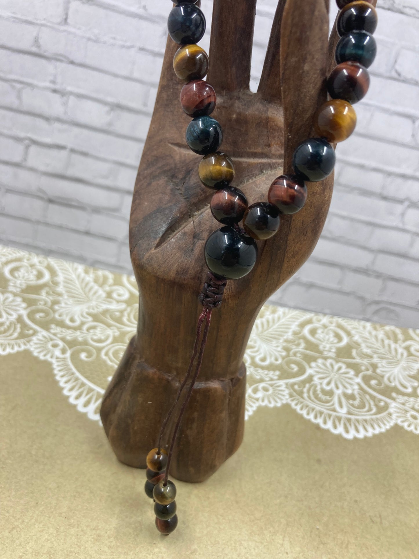 Tigers Eye Worry Bead Bracelet