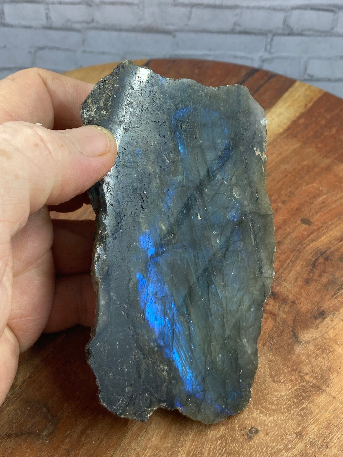Labradorite Raw With Polished Side