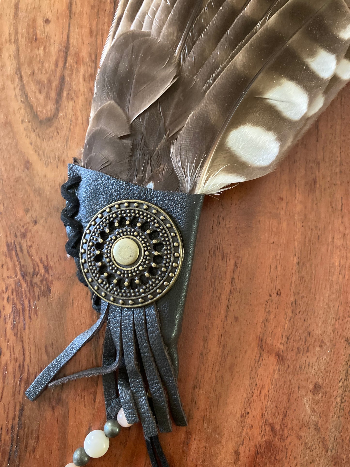 Book book Owl Smudging Fan