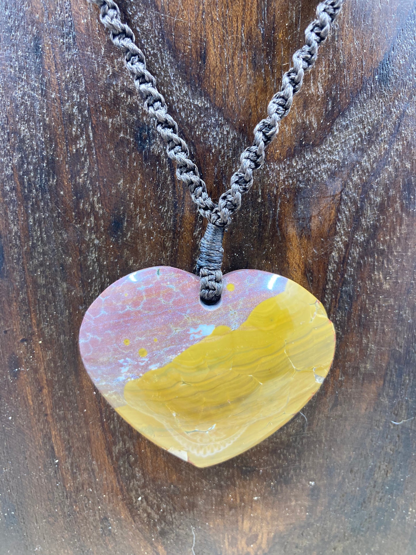 Ocean Jasper Macrame Necklace