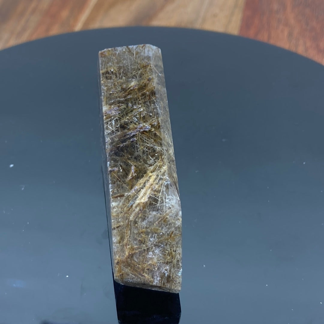 Copper Rutile in Smokey Quartz