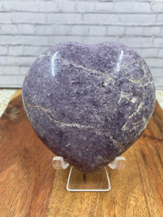Lepidolite Heart