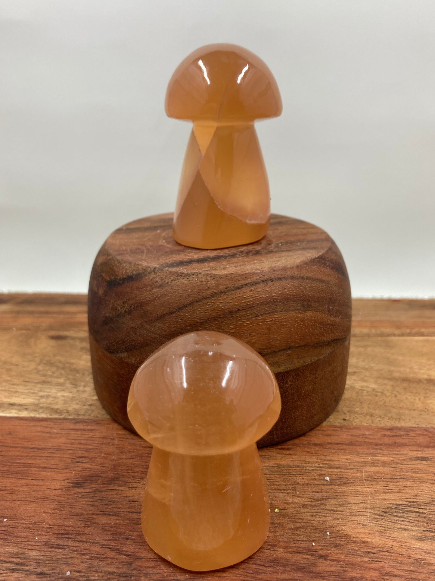 Honey Calcite Mushrooms