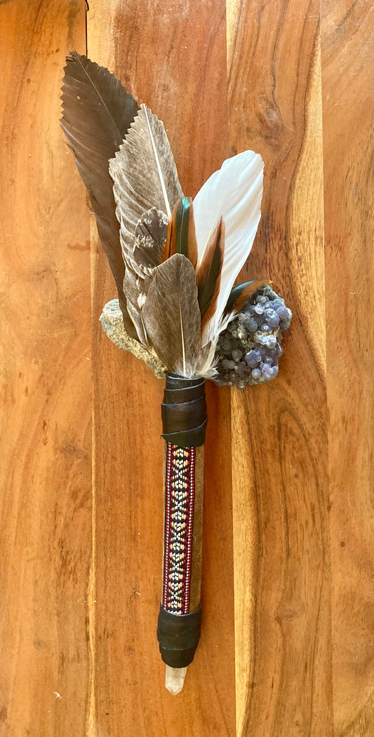 Goose Smudging Fan