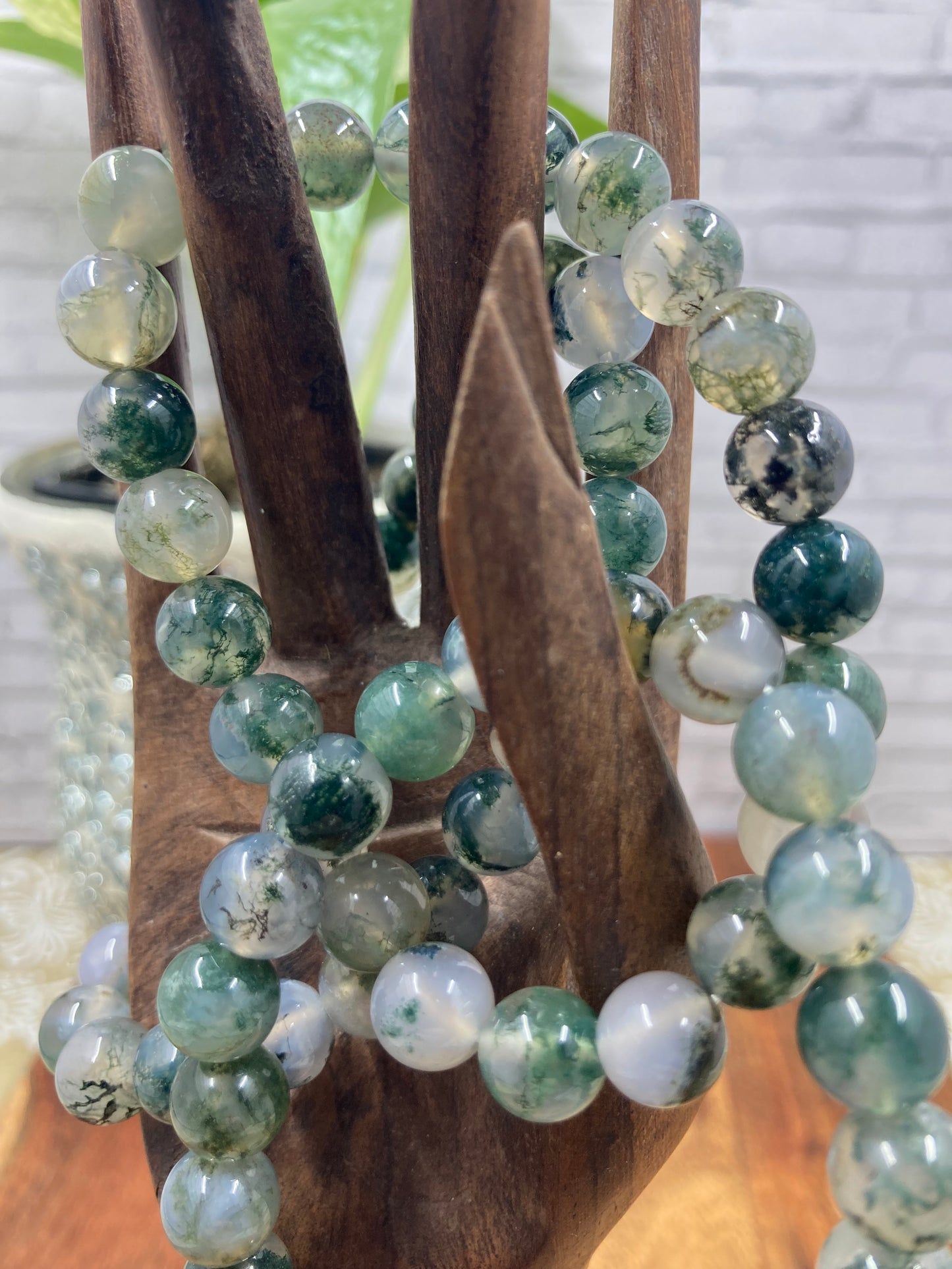 Moss Agate Bracelets