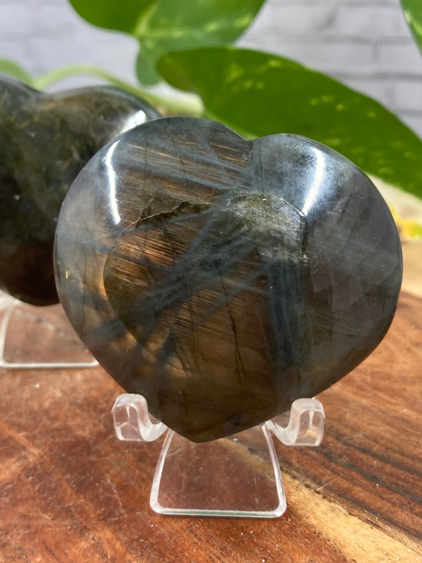 Labradorite Heart