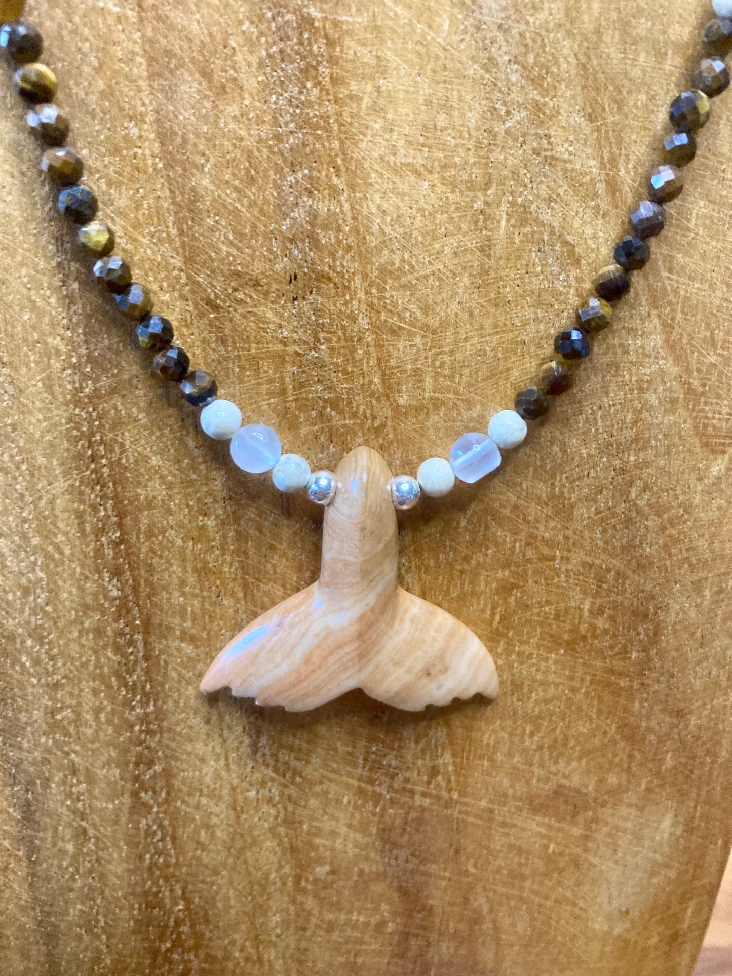 Mookaite Whales Tail Necklace