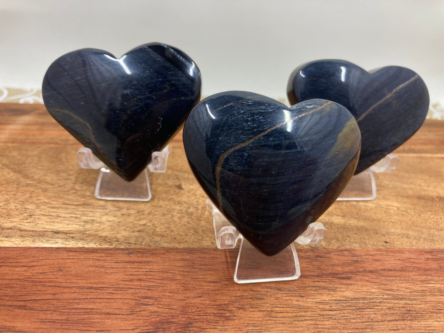 Blue Tigers Eye Heart