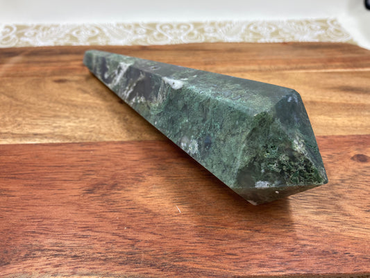 Moss Agate Wand