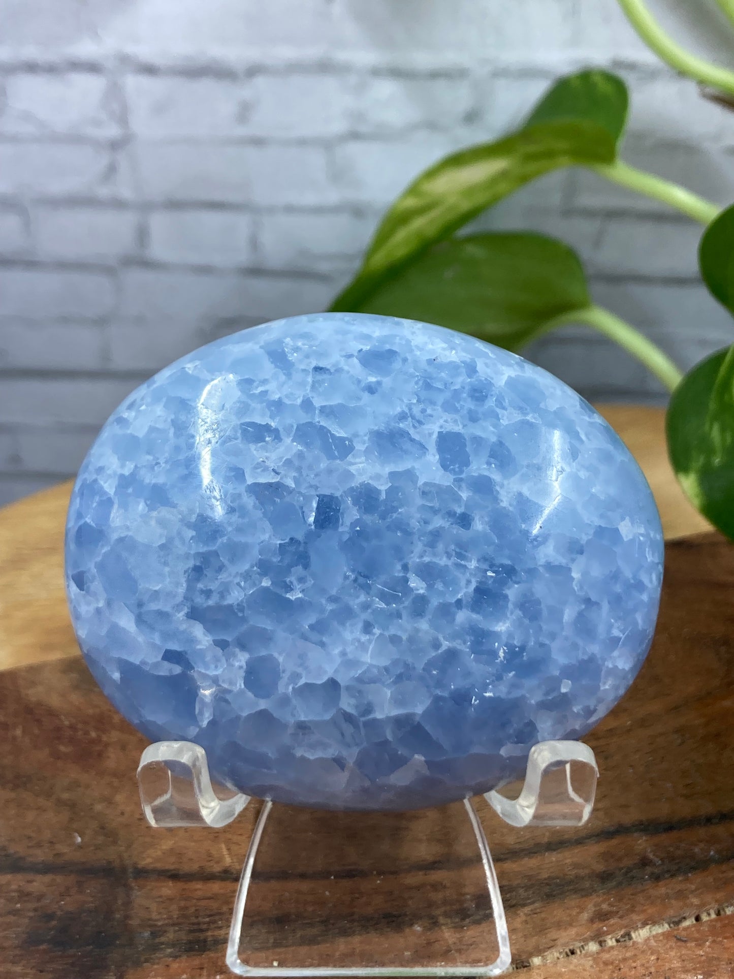 Blue Calcite Palmstone