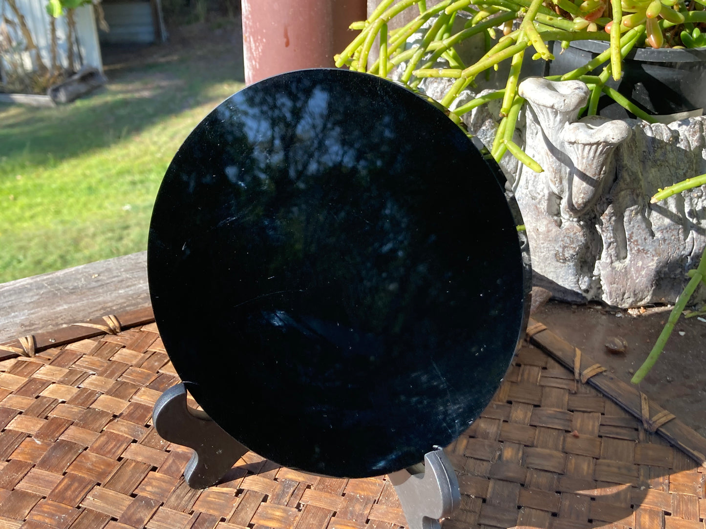 Black Obsidian Scrying Mirror