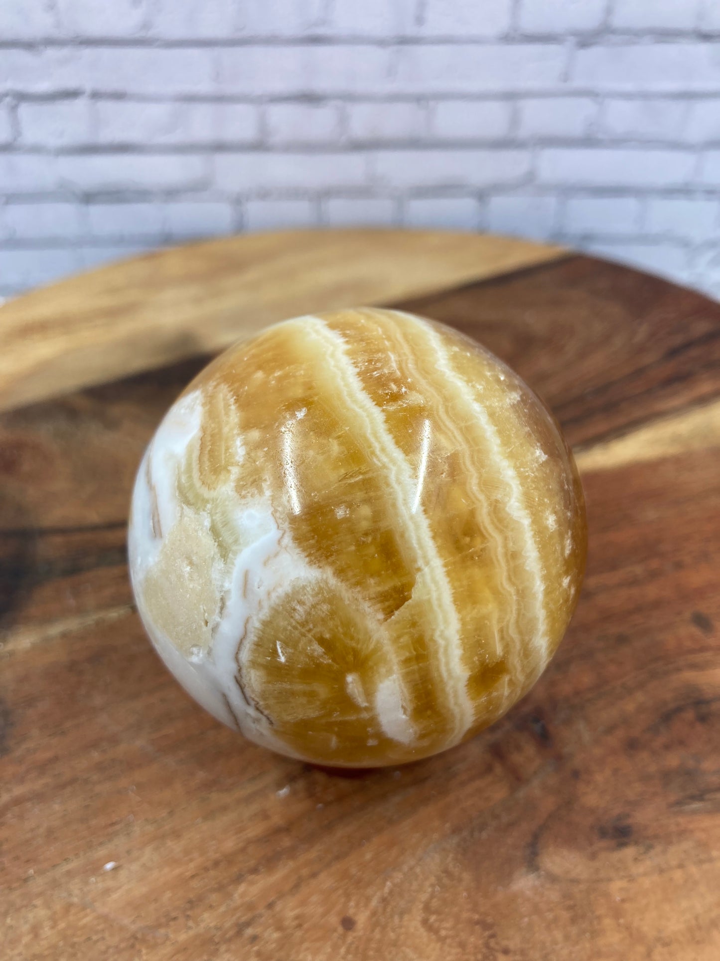 Orange Calcite Sphere