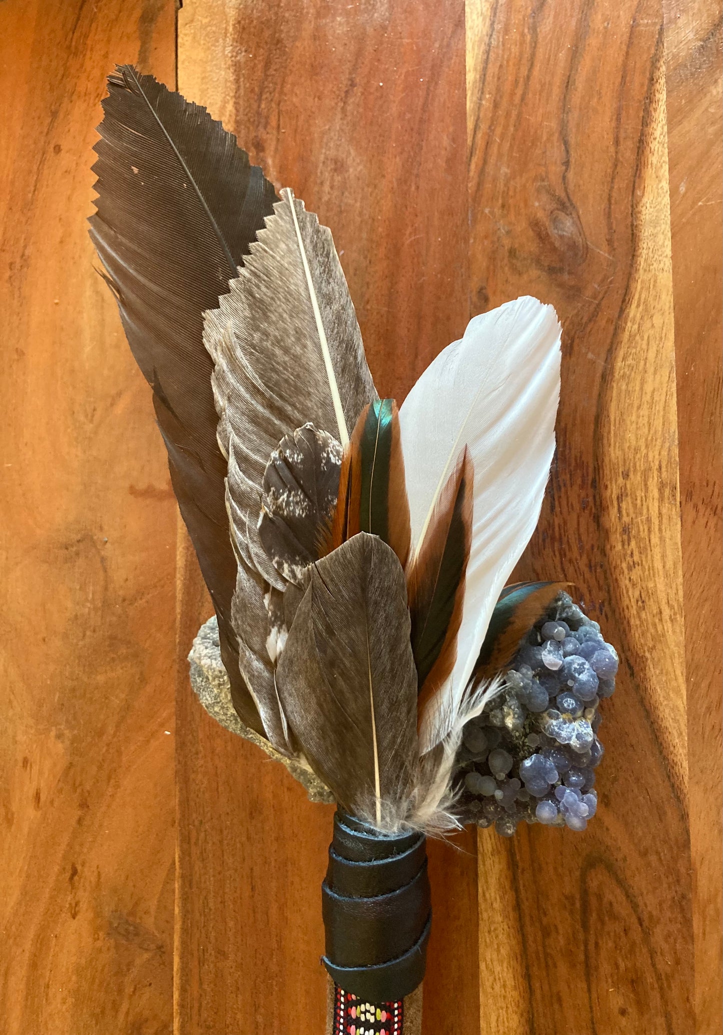 Goose Smudging Fan