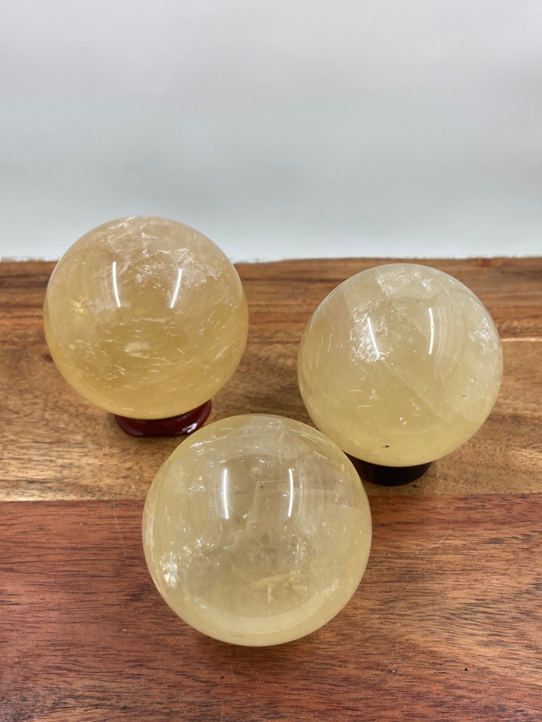 Honey Calcite Sphere