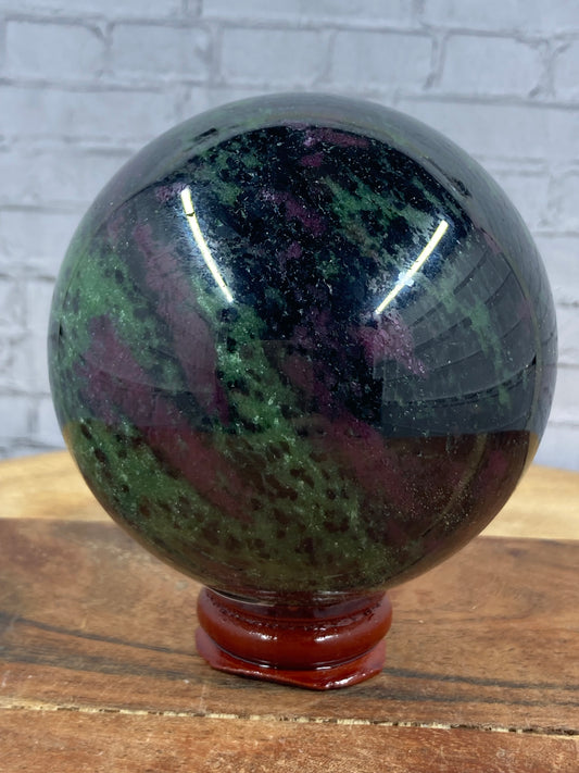 Ruby in Zoisite Sphere