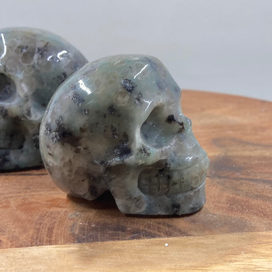 Ruby in Zoisite Skulls