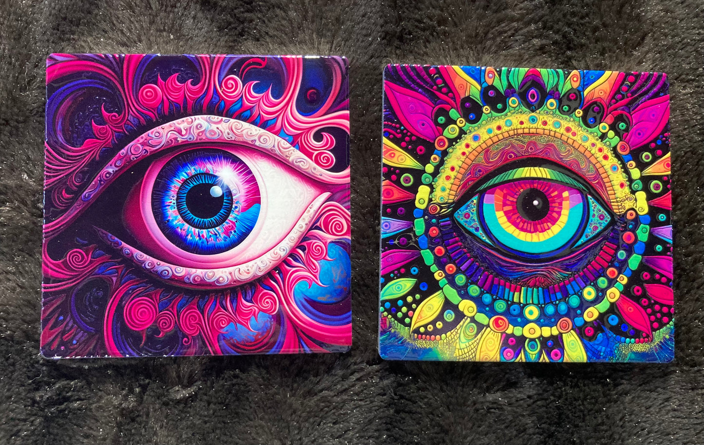 Psychedelic Eye Coasters