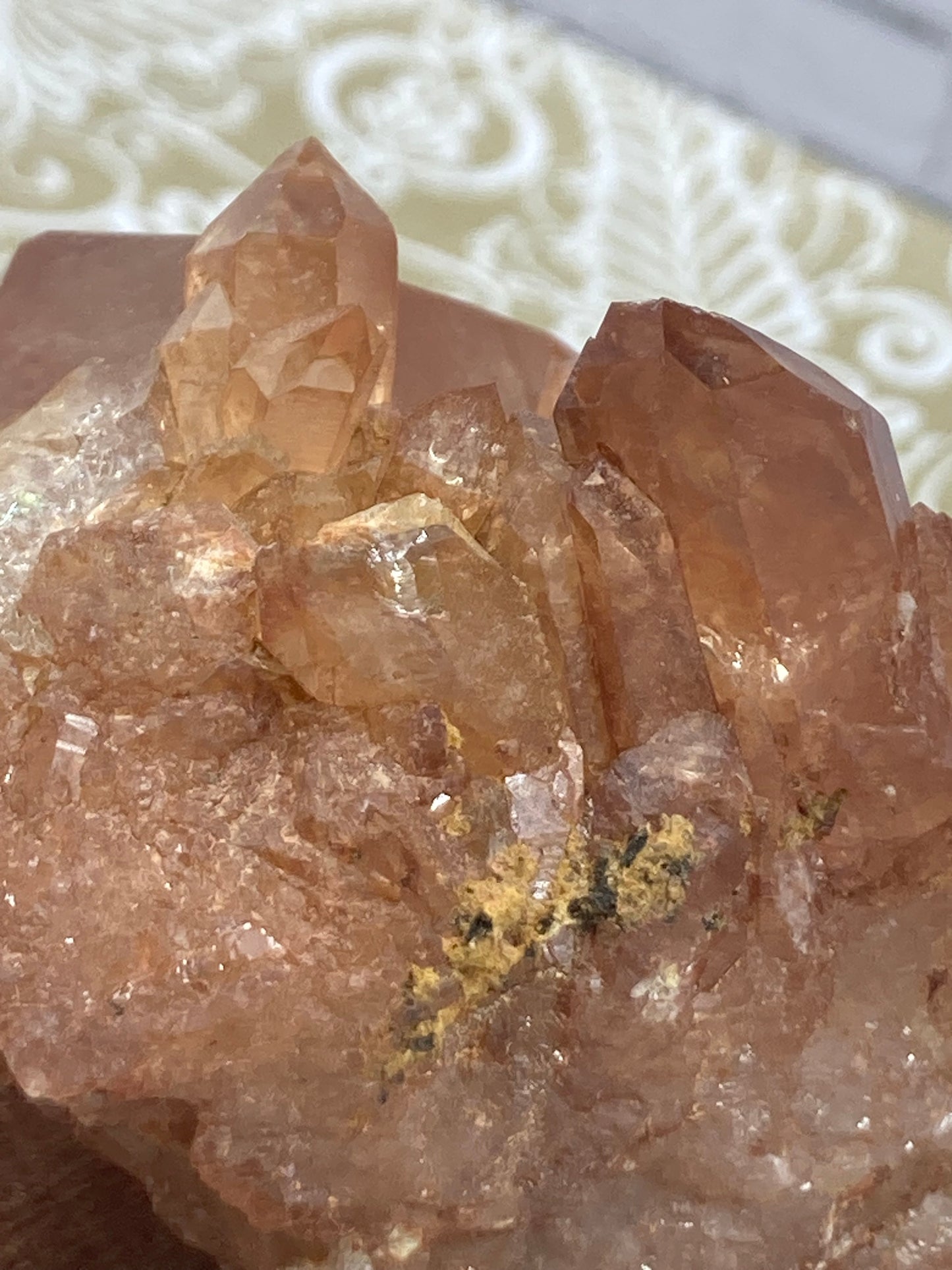 Tangerine Quartz Cluster