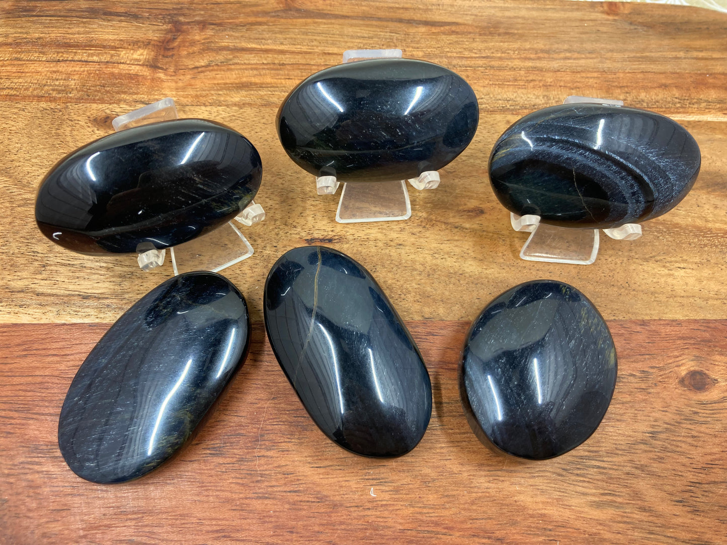 Blue Tigers Eye Palmstones