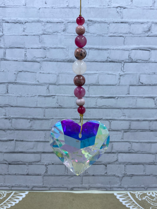 Heart Suncatcher Prism Hanger