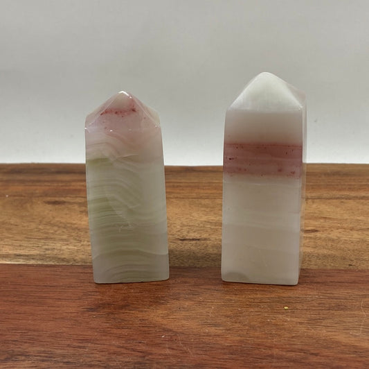 Pink Banded Onyx Tower