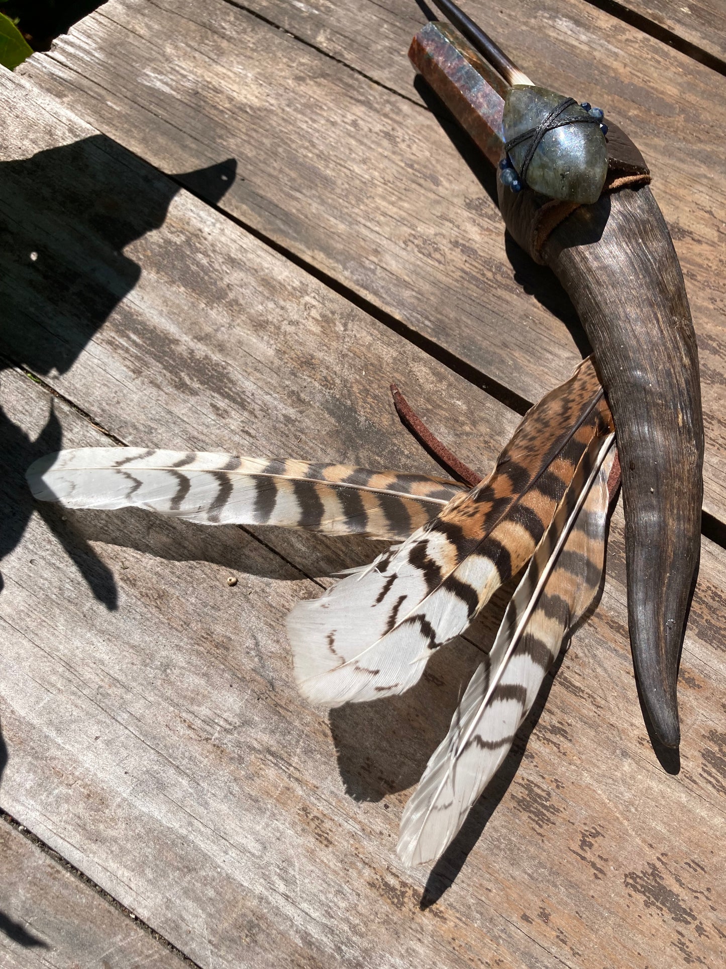 Goat Horn Healing Tool