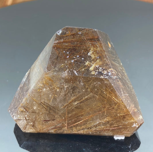 Copper Rutile in Smokey Quartz