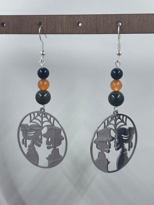 Skeleton Couple Earrings