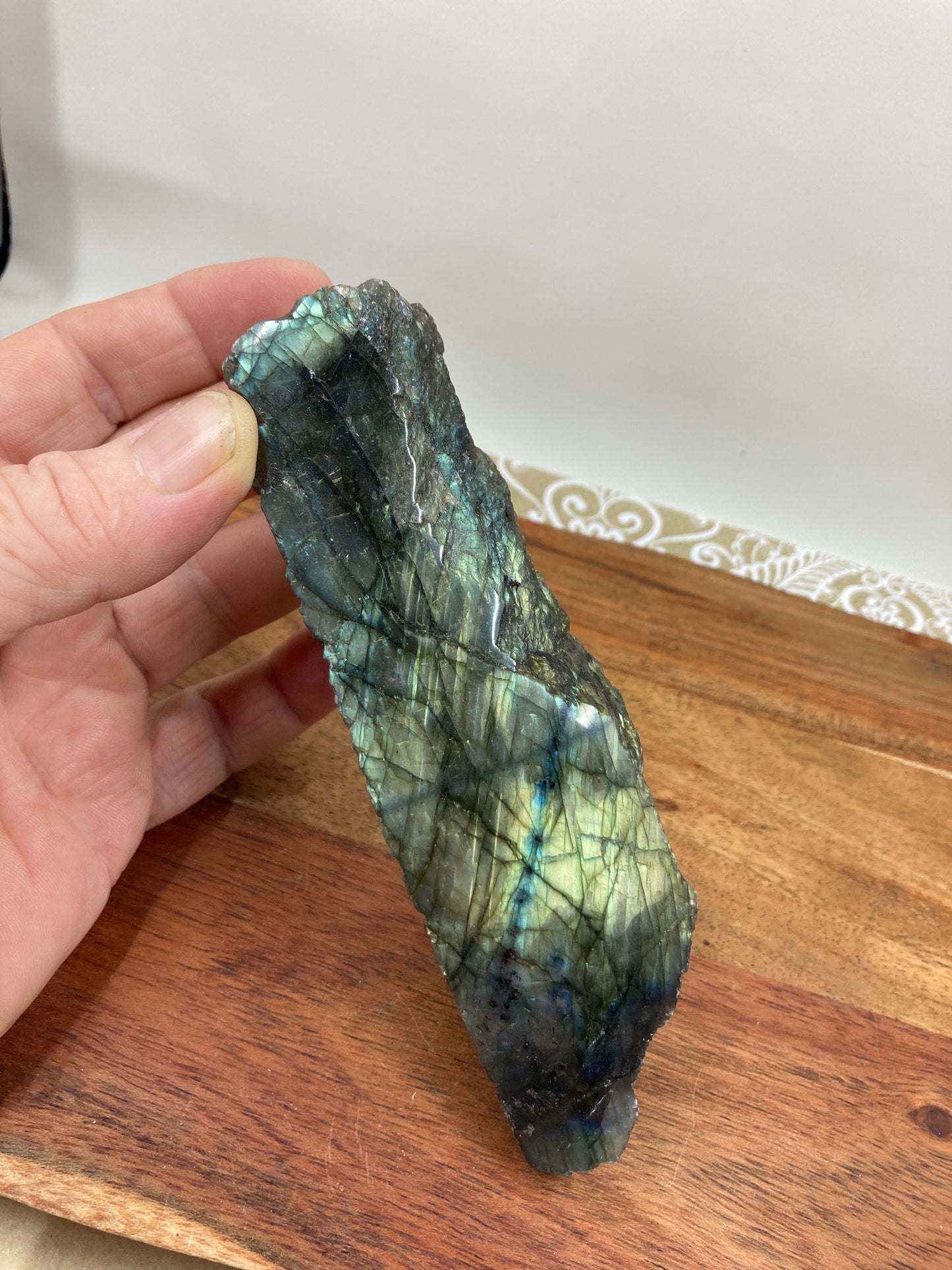 Labradorite Raw With Polished Side