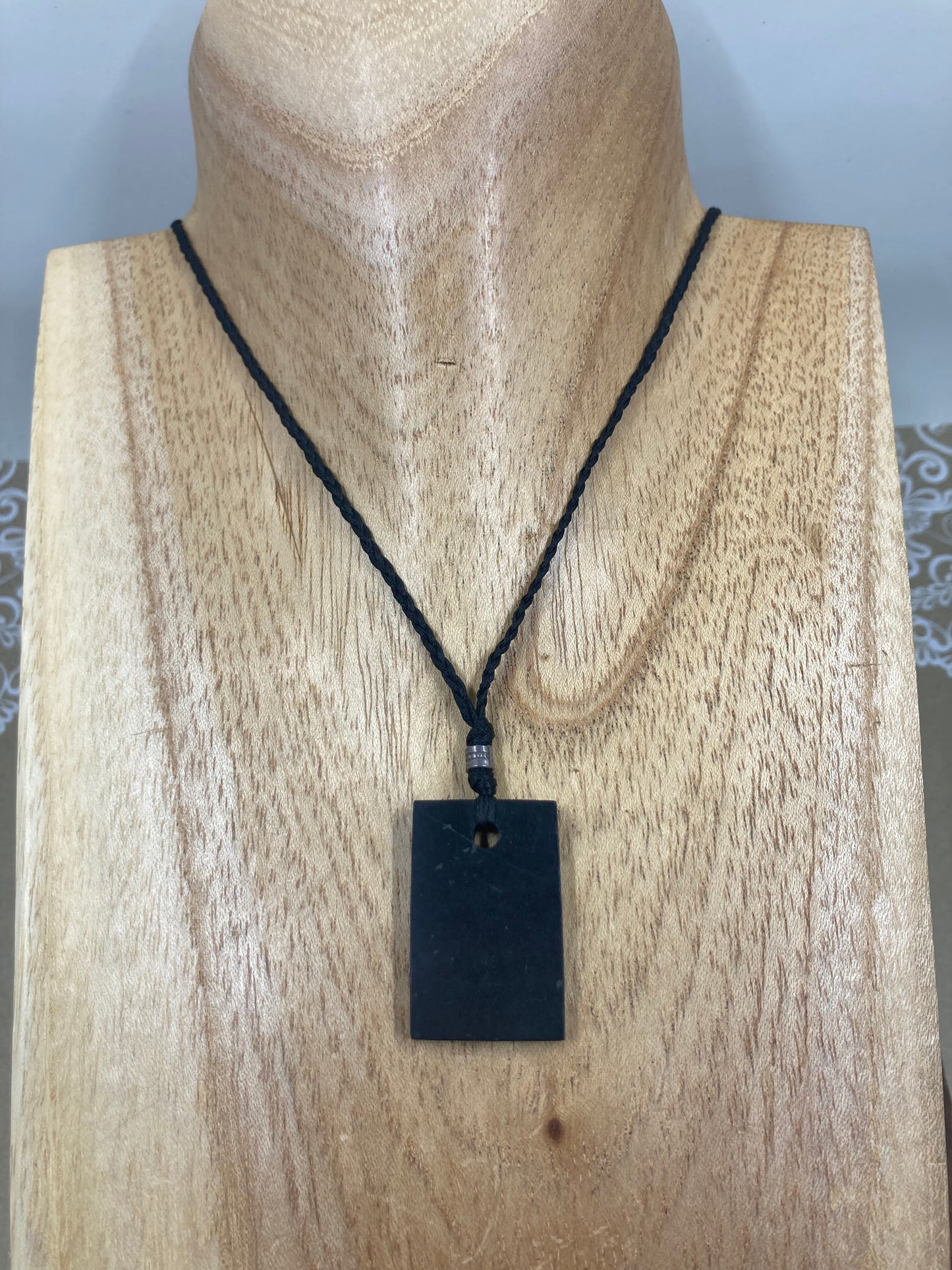 Shungite Macrame Necklace