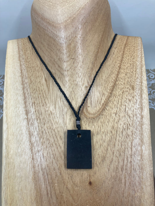 Shungite Macrame Necklace