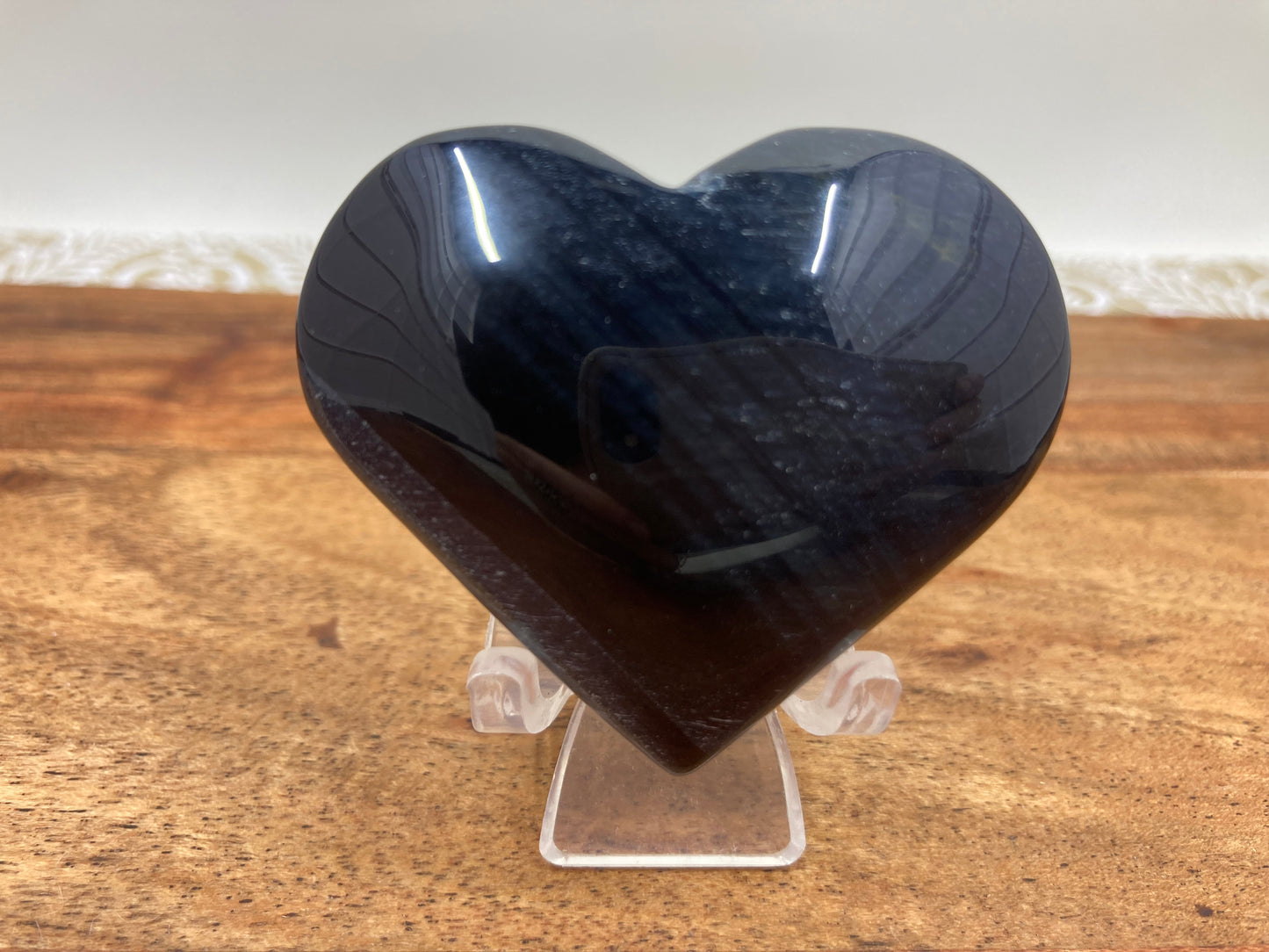 Blue Tigers Eye Heart