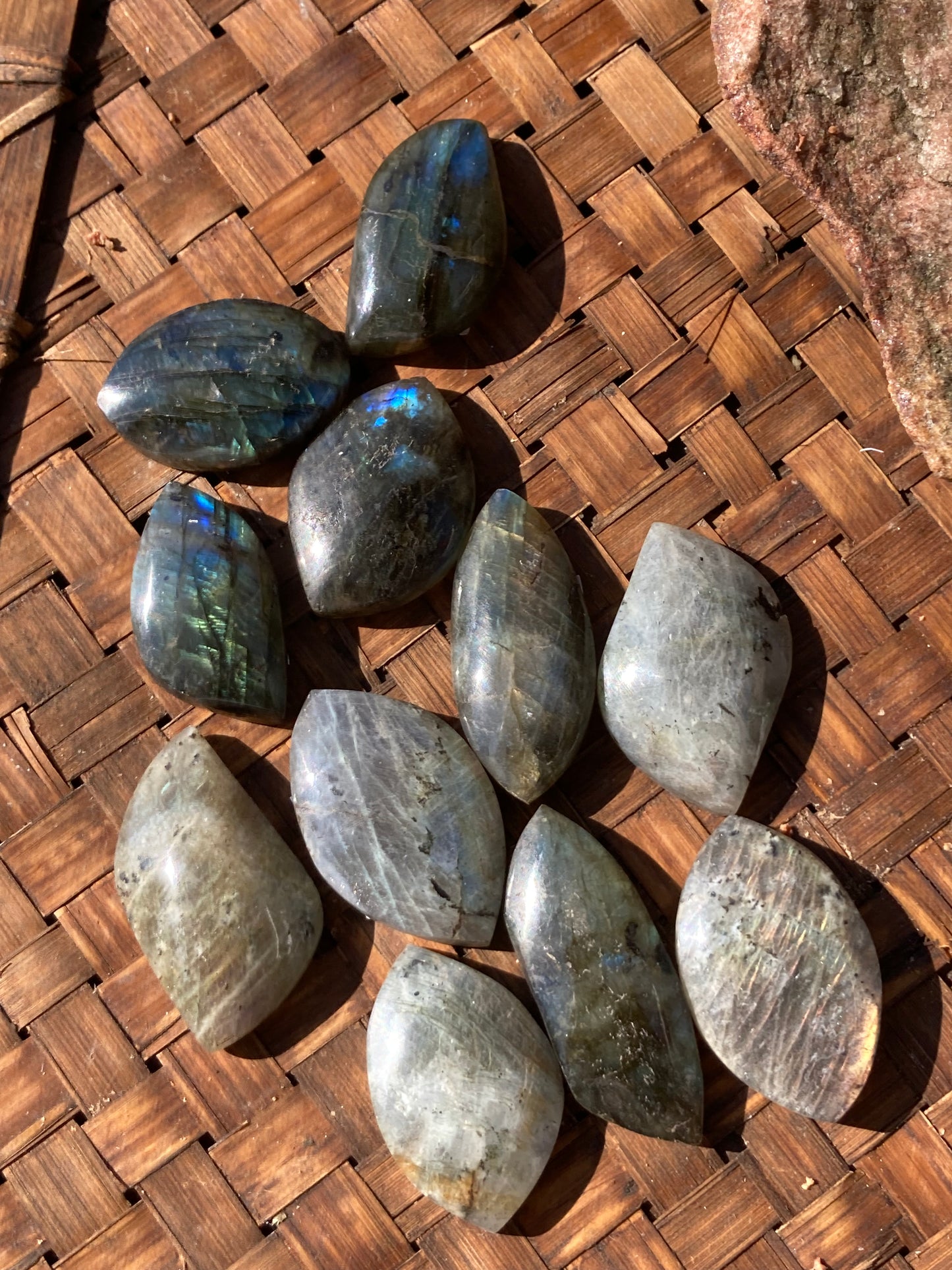 Labradorite cabochons