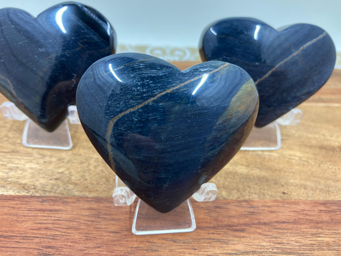 Blue Tigers Eye Heart