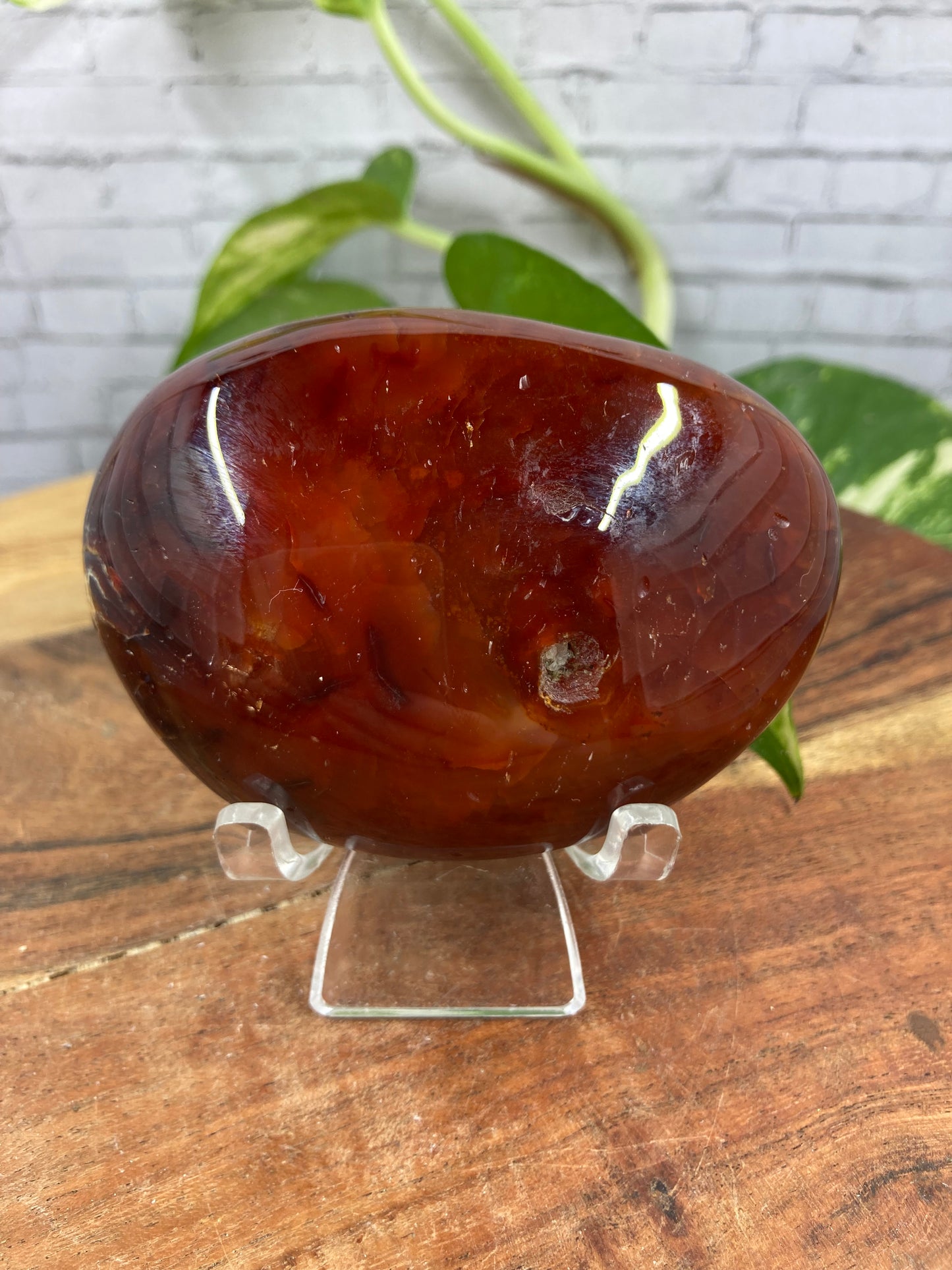 Carnelian Palm Stone