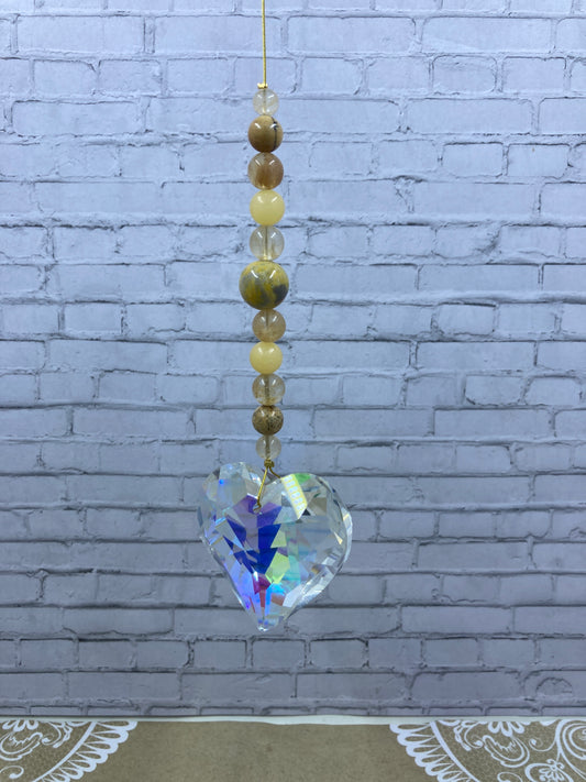 Heart Suncatcher Prism Hanger