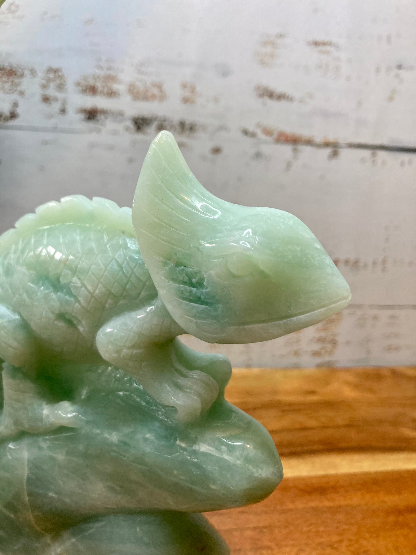 Amazonite Carved Chameleon