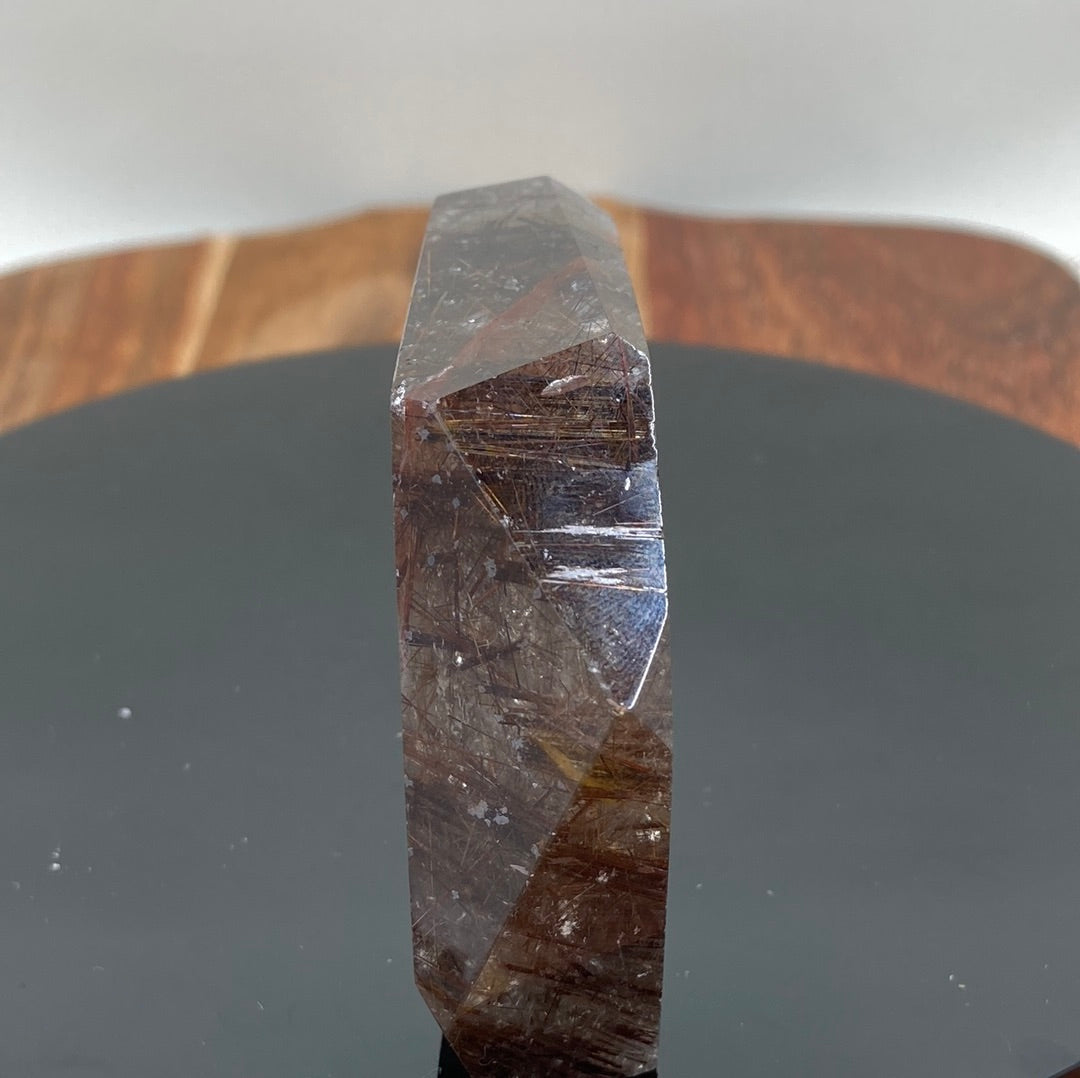 Copper Rutile in Smokey Quartz