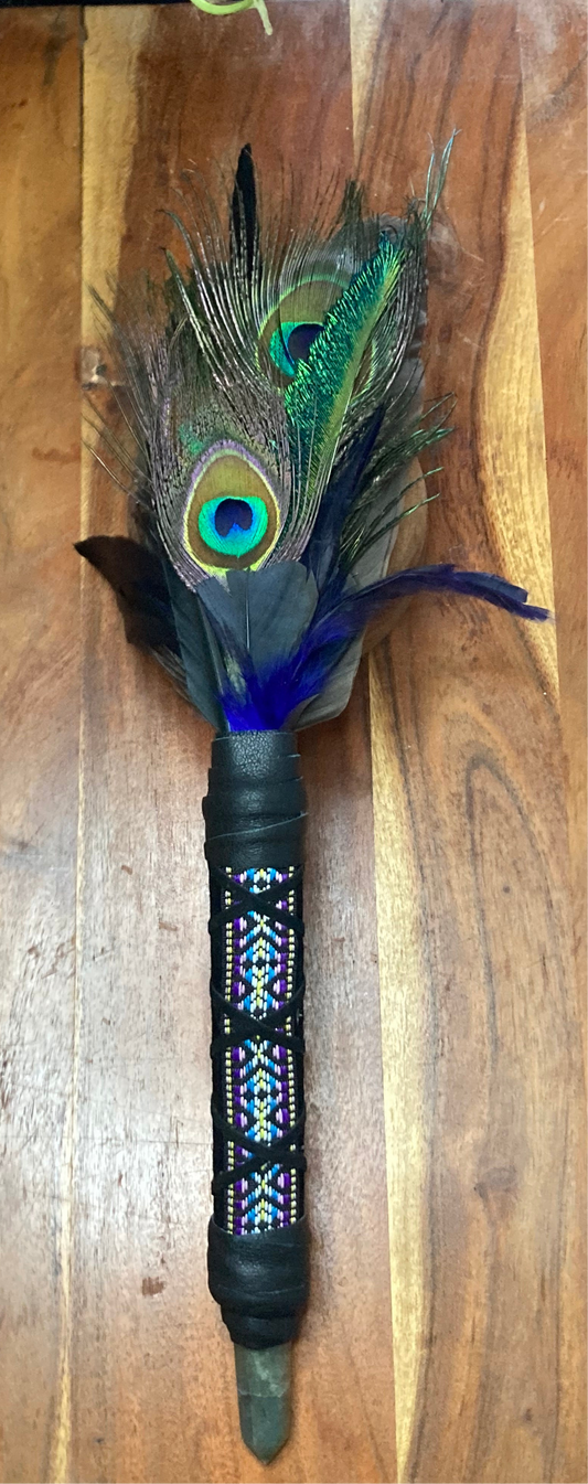 Peacock Smudging Fan
